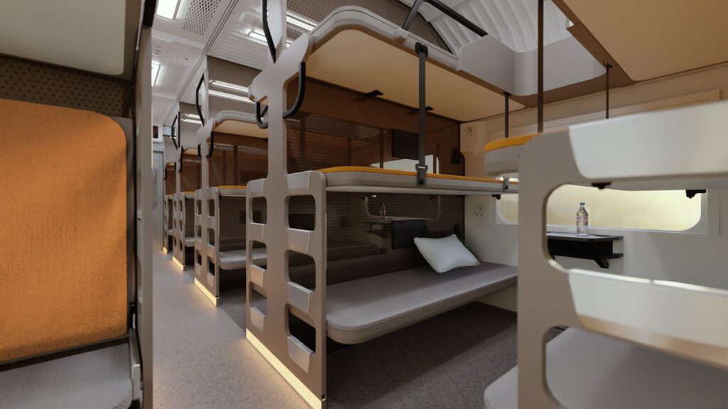 Vande Bharat sleeper Interior view