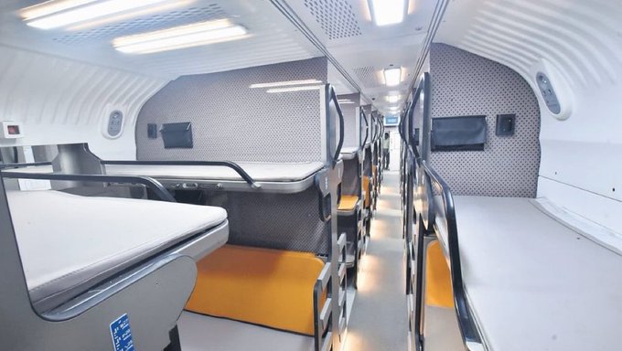 Vande Bharat sleeper Interior view
